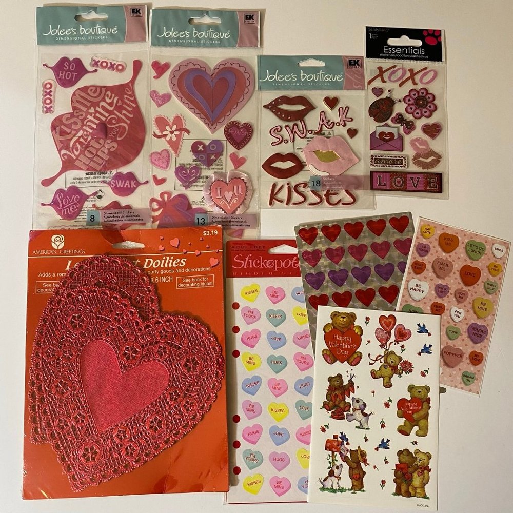 Jolee’s Boutique Stickopotamus + Valentine’s Day Scrapbook Stickers